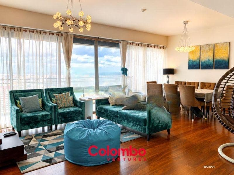 ONE GALLE FACE - 2 Room East Tower Type-E Fully Furnished Luxury Apartment for RENT – Shangri-la, Col.2 (AR-222)