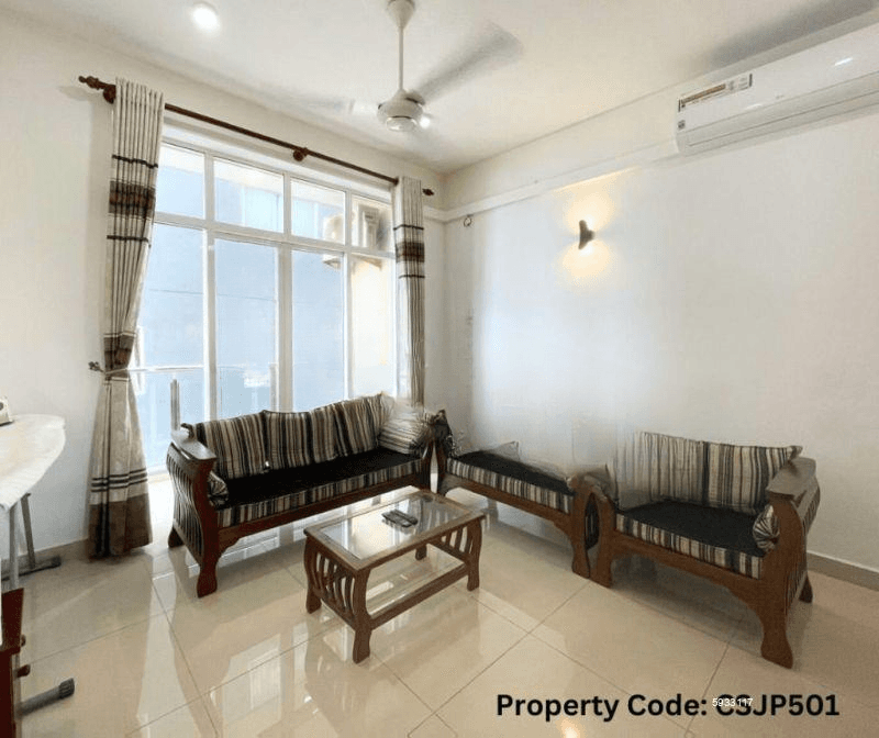 Short-Term Rental – 3-Bedroom Furnished Apartment in Wellawatte. (Property Code: CSJP5001)