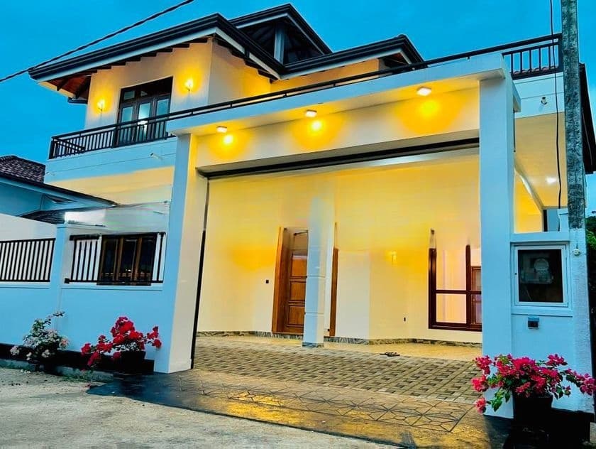 Genuine QC Wooden Floors With An Upstairs House For Sale In Negombo Area