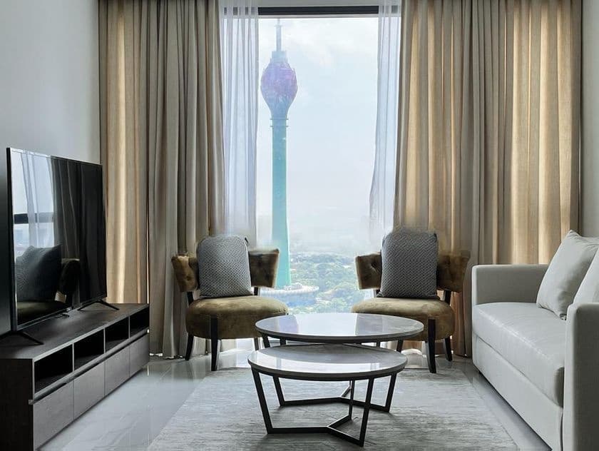 FULLY FURNISHED TWIN PEAKS APARTMENT FOR RENT COLOMBO 2 PR2215