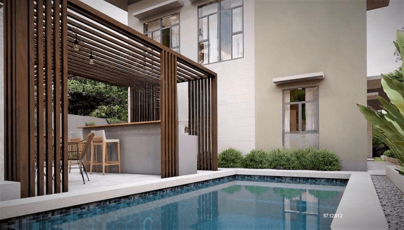 Private Pool 3 Bedroom House Construction in Negombo / Rs. 23.6 million / Brand New / Rs. 236 Laks / 78000 USD