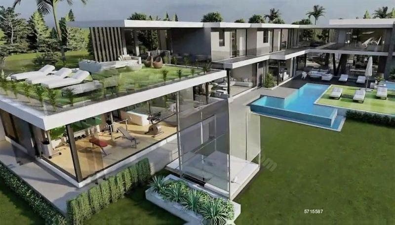 Ultra Modern 6 Bedroom House Construction in Kandy / Rs. 54.4 million / Private Pool / Brand New