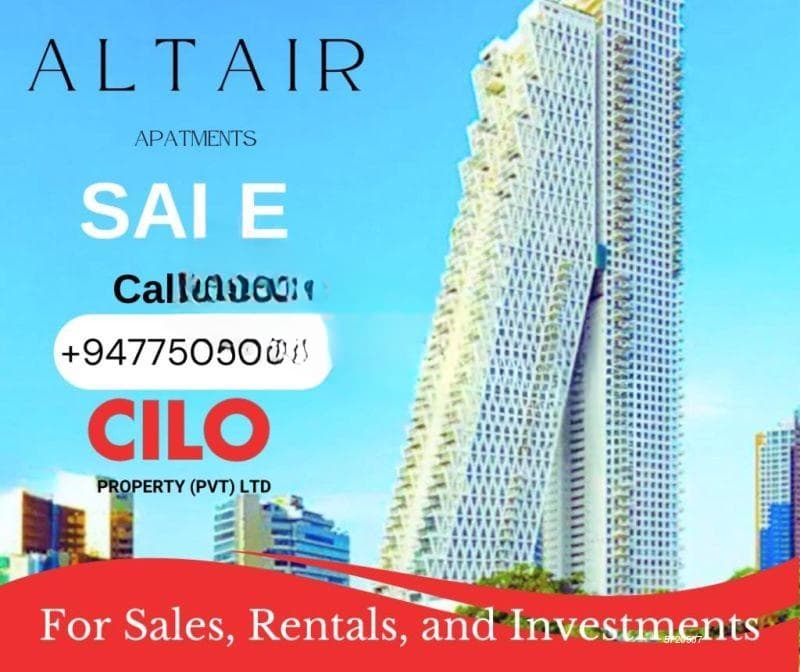 Altair Apartments | Fully furnished | with a tenant as a investment |3 bedrooms sale | Colombo 2