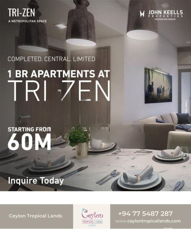 Own a Premium City Apartment at TRI-ZEN