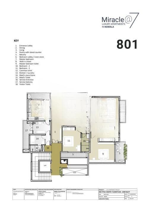 Luxury 3-Bedroom Apartments for Sale in Nawala | Miracle@7 | SA01552