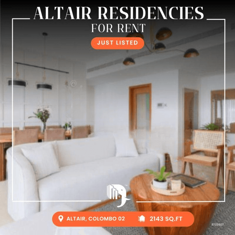 ■ Altair Residencies ■ 03 Bedroom ■ For Rent (NK632)