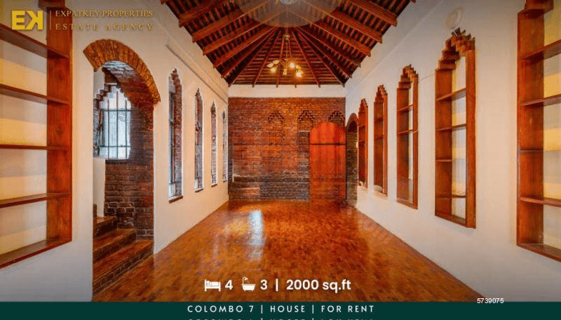 4 Bedrooms | House | Colombo 7 | For Rent | $1800 | EK-1198