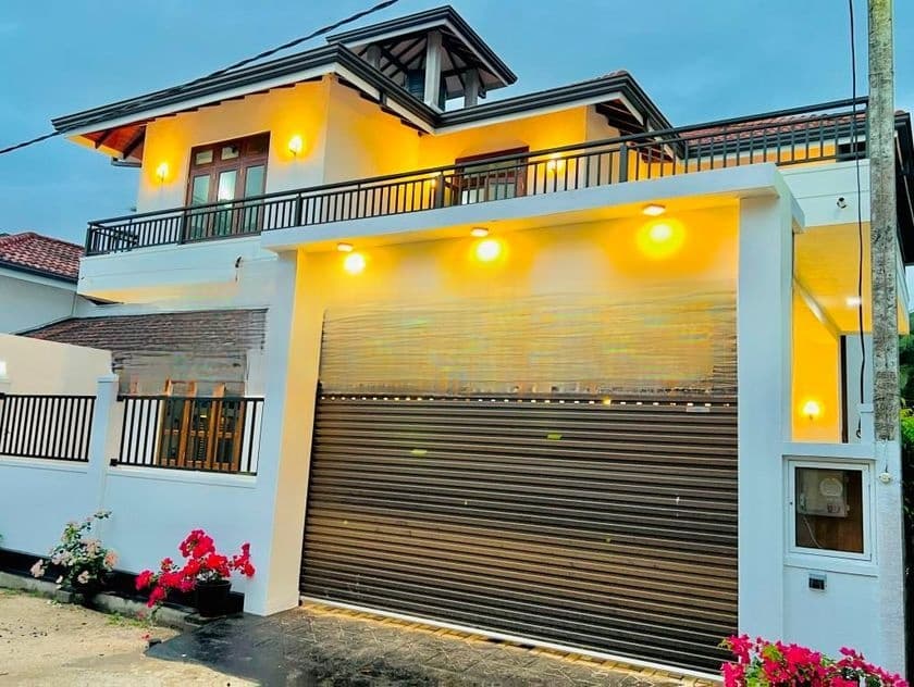 Wooden Floor Brand New Upstairs 4 Bed Rooms House For Sale in Negombo