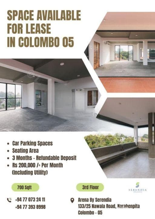 Office/ Commercial Space For Lease in Colombo 05