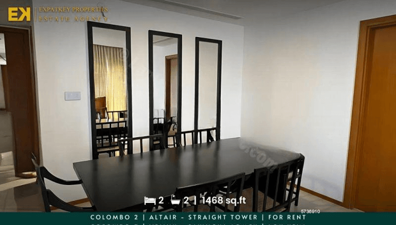 2 Bedrooms Apartment For Rent in Altair | Fully Furnished | 1468 sq.ft | Colombo 2 | EK-1065