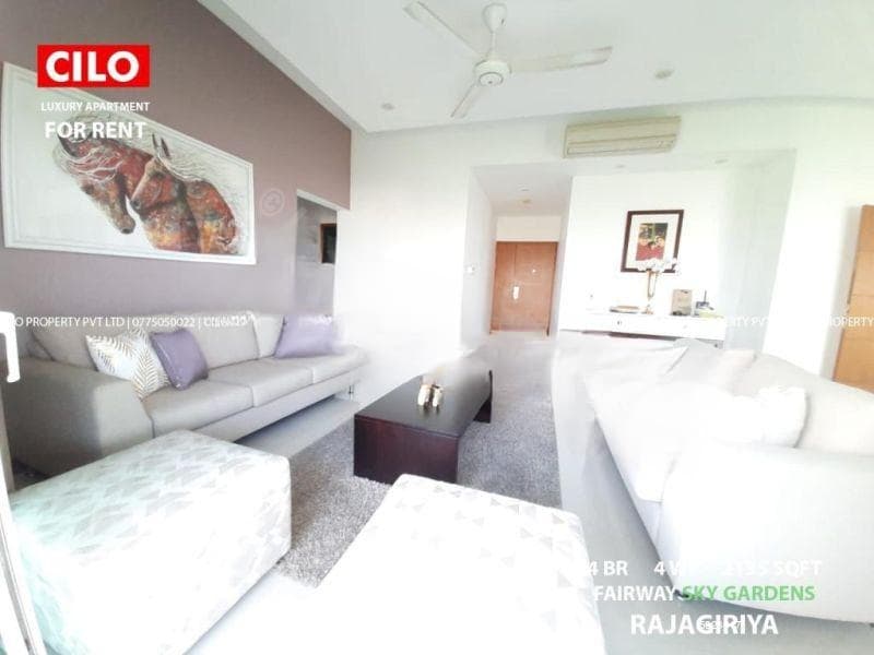 Sky Gardens 4 bedrooms fully furnished apartment at Rajagiriya immediate rent