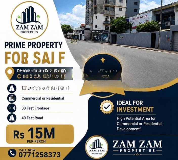 Prime Property For Sale In Dharmarama Road Wellawatta Colombo 06
