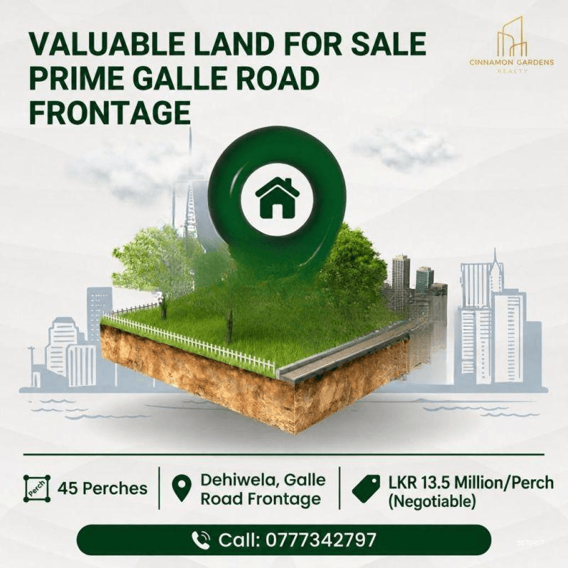 Galle Road Frontage land for SALE