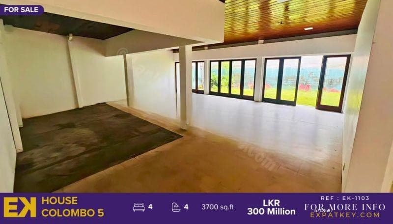 4 bedrooms House For Sale in Colombo 5 | Sulaiman Terrace | 3700 sq.ft | 20 Perches | EK-1103