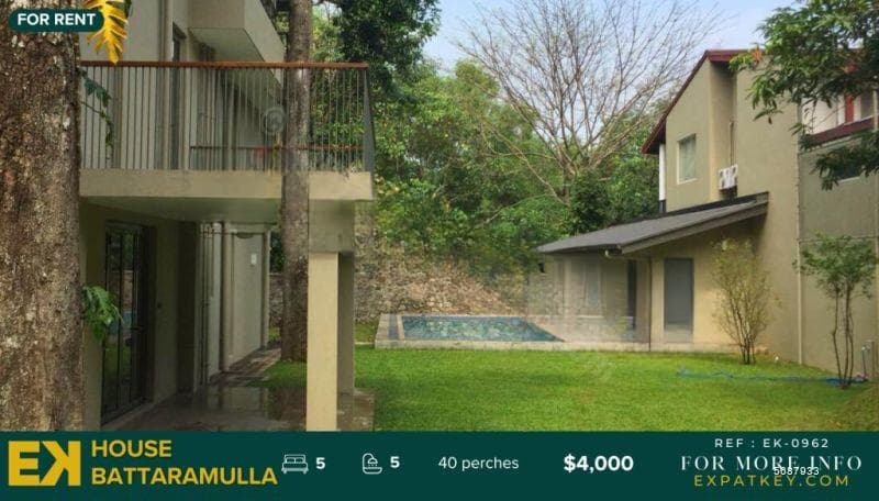 Spacious House for Rent | 5 Bedrooms | Battaramulla | 40 Perches | EK-0962
