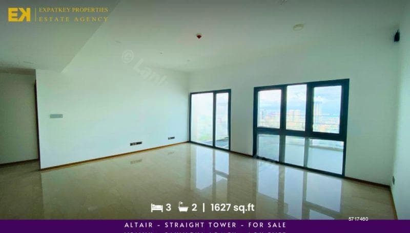 3 Bedroom Apartment For Sale at Altair | 1627 sq.ft | Higher Floor | Colombo 2 | EK-1151