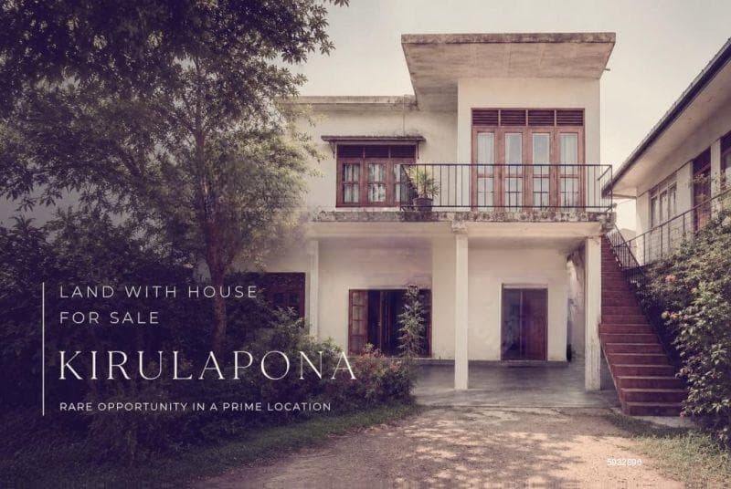 Land with house for sale in Colombo 5