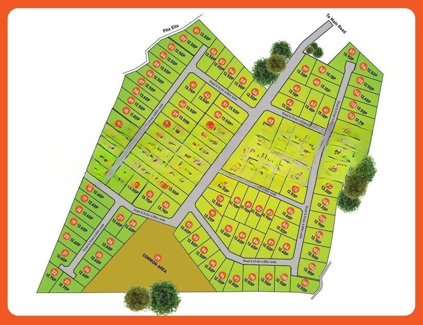 Yakkala - radawana residential Land For sale
