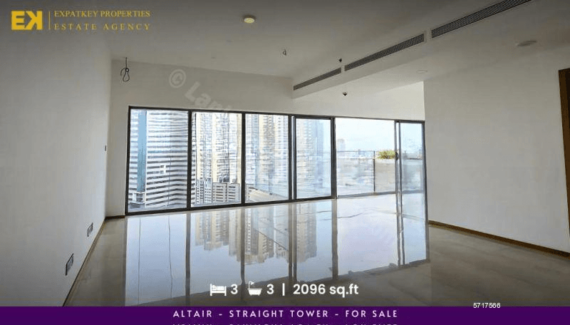 3 Bedrooms | Altair | For Sale | Straight Tower | Above 20th Floor | Colombo 02 | EK-1148