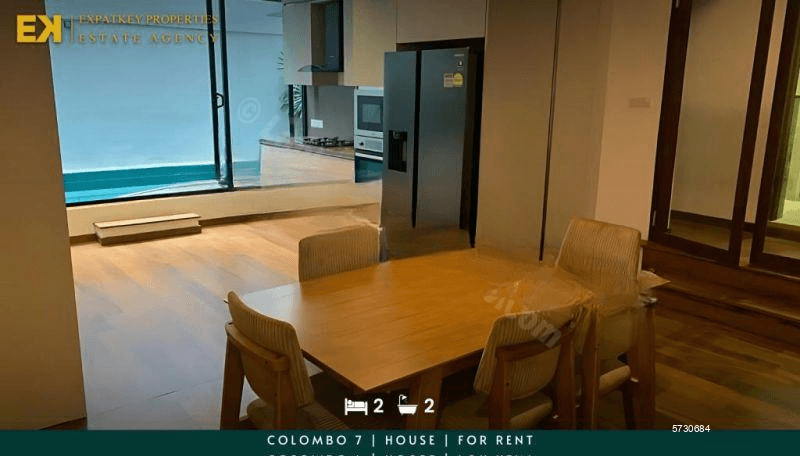 2 Bedroom House | For Rent | Colombo 7 | Fully Furnished | EK-0450