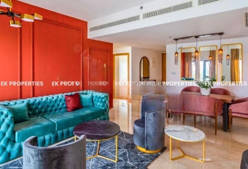 Altair - 2 Bedroom + Study Room For Rent | Straight Tower | Colombo 2 | Furnished | Lake View | EK-1487