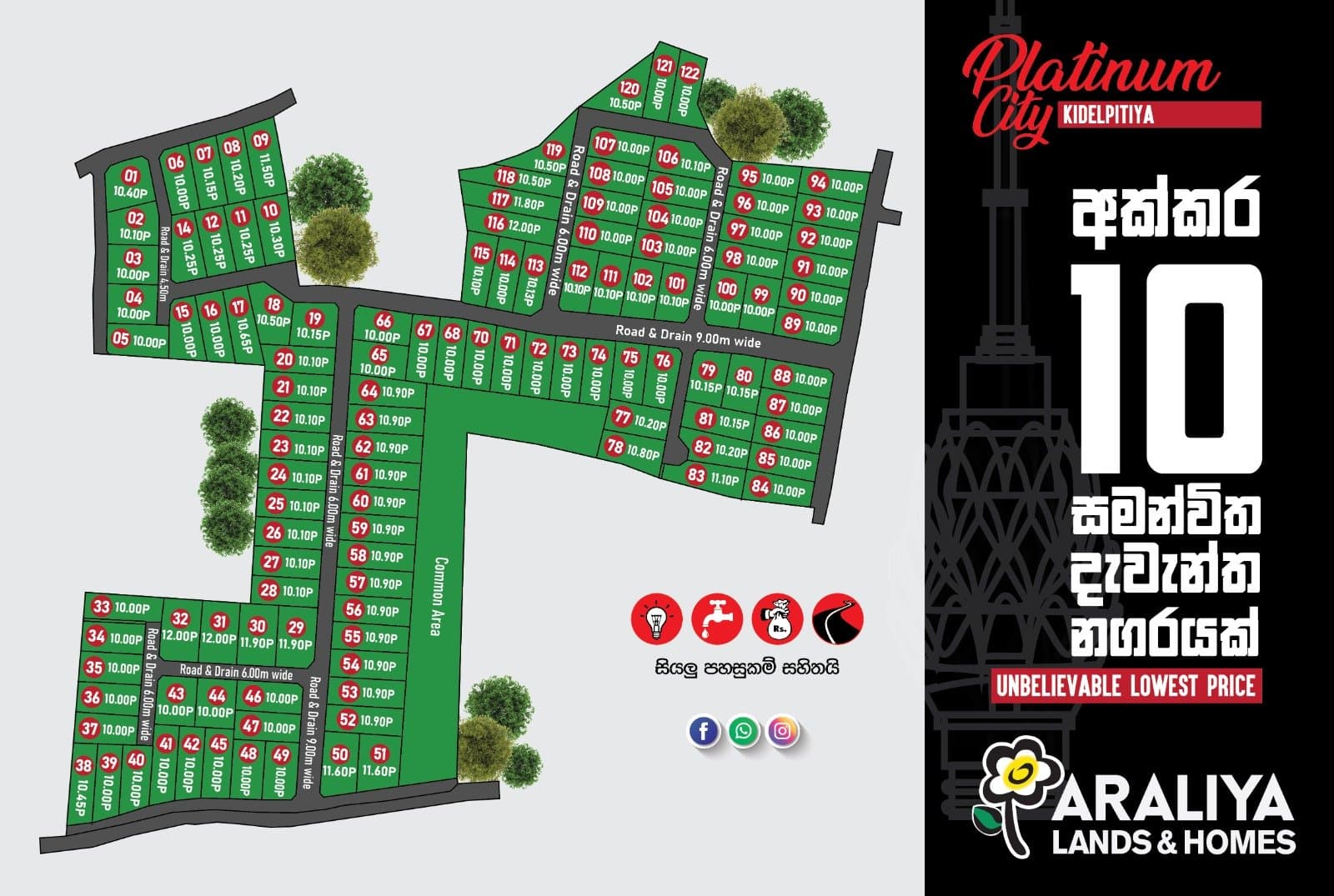 Land for sale in bandaragama