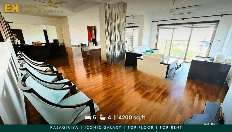 Iconic Galaxy | 5 Bedroom | Penthouse | For Rent | Rajagiriya | 4200 sq.ft | Fully Furnished | EK-1189